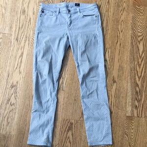 Grey polka dot jeans